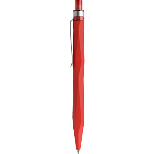 Prodir QS20 Soft Touch PRS Push Kugelschreiber , Prodir, rot / silber, Kunststoff/Metall, 14,10cm x 1,60cm (Länge x Breite), Bild 2