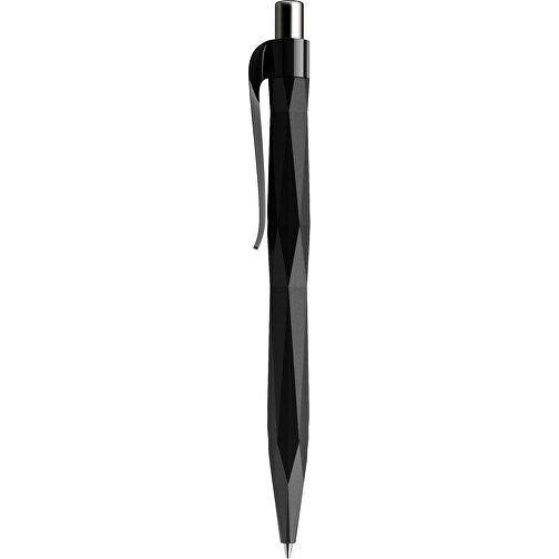 Prodir QS20 PRP Push Kugelschreiber , Prodir, schwarz / silber poliert, Kunststoff/Metall, 14,10cm x 1,60cm (Länge x Breite), Bild 2