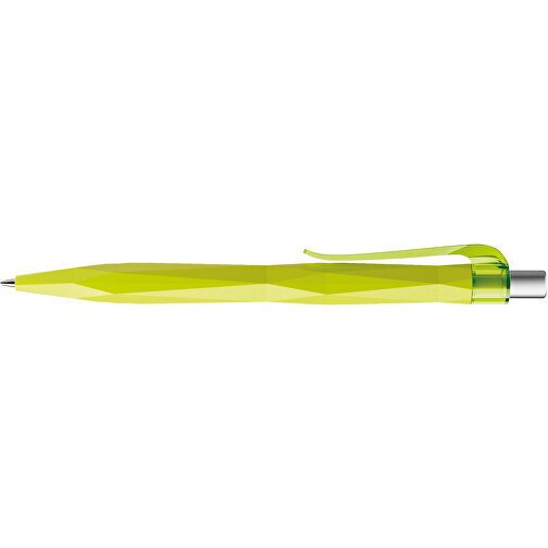 Prodir QS20 PMT Push Kugelschreiber , Prodir, gelbgrün / silber satiniert, Kunststoff/Metall, 14,10cm x 1,60cm (Länge x Breite), Bild 5