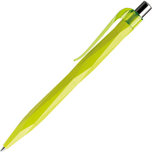 Prodir QS20 PMT Push Kugelschreiber , Prodir, gelbgrün / silber poliert, Kunststoff/Metall, 14,10cm x 1,60cm (Länge x Breite), Bild 4