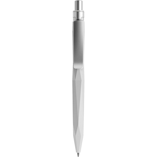 Prodir QS20 PMS Push Kugelschreiber , Prodir, zementgrau / silber satiniert, Kunststoff/Metall, 14,10cm x 1,60cm (Länge x Breite), Bild 1