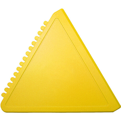 Eiskratzer 'Dreieck' , standard-gelb, Kunststoff, 12,00cm x 0,30cm x 11,60cm (Länge x Höhe x Breite), Bild 1