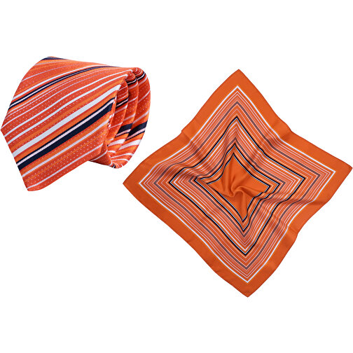 Sett (slips, ren silke + halstørkle, ren silke twill, ca. 53 x 53 cm), Bilde 1