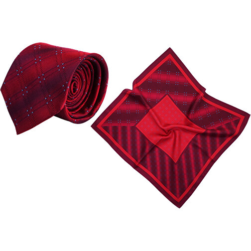 Set (cravate, pure soie, tissage jacquard + foulard, pure soie, sergé, ca. 53x53 cm), Image 1
