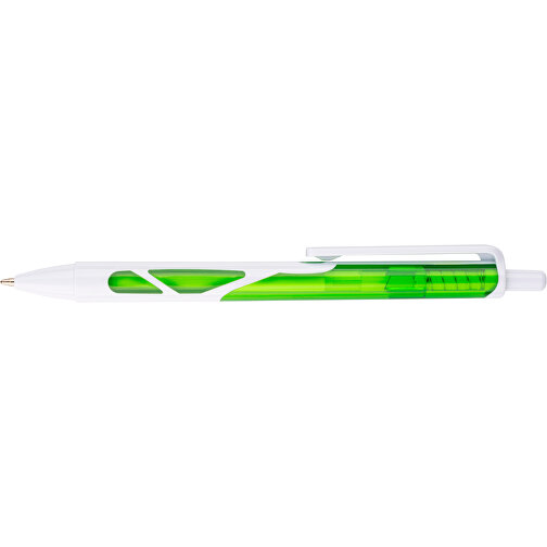 Kugelschreiber Favour Weiß , Promo Effects, weiß/ grün, Kunststoff, 14,20cm (Länge), Bild 6