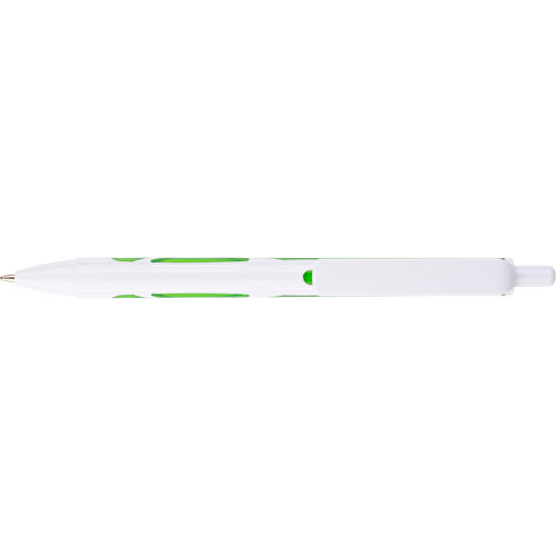 Kugelschreiber Favour Weiß , Promo Effects, weiß/ grün, Kunststoff, 14,20cm (Länge), Bild 8