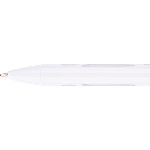 Kugelschreiber Favour Weiß , Promo Effects, weiß / transparent, Kunststoff, 14,20cm (Länge), Bild 9