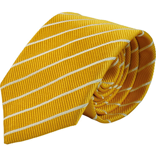 Krawatte, Reine Seide, Jacquardgewebt , gelb, Reine Seide, 148,00cm x 7,50cm (Länge x Breite), Bild 1