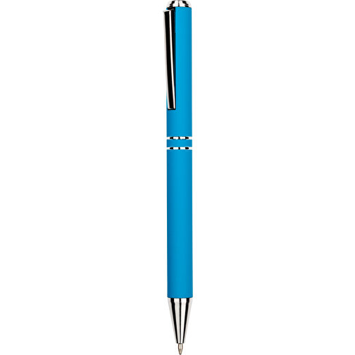 Kugelschreiber Lagos Matt , Promo Effects, hellblau, Aluminium, 14,60cm x 1,10cm (Länge x Breite), Bild 1