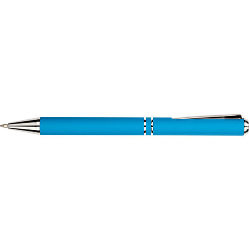 Kugelschreiber Lagos Matt , Promo Effects, hellblau, Aluminium, 14,60cm x 1,10cm (Länge x Breite), Bild 7
