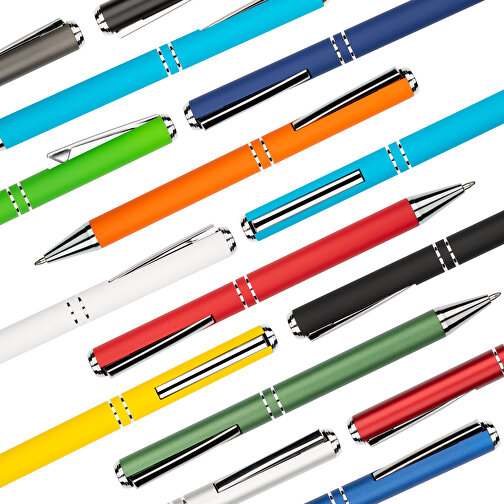 Kugelschreiber Lagos Matt , Promo Effects, gelb, Aluminium, 14,60cm x 1,10cm (Länge x Breite), Bild 10