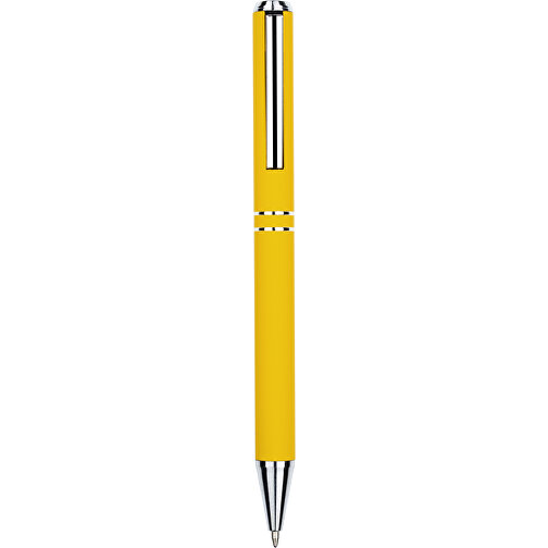 Kugelschreiber Lagos Matt , Promo Effects, gelb, Aluminium, 14,60cm x 1,10cm (Länge x Breite), Bild 2