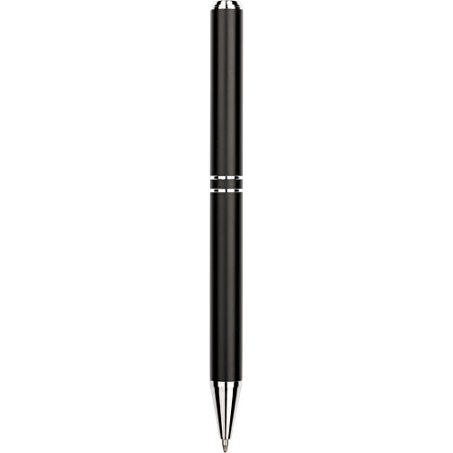 Kugelschreiber Lagos Metallic , Promo Effects, schwarz, Aluminium, 14,70cm x 2,10cm (Länge x Breite), Bild 4