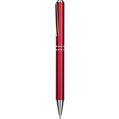 Kugelschreiber Lagos Metallic , Promo Effects, rot, Aluminium, 14,70cm x 2,10cm (Länge x Breite), Bild 1