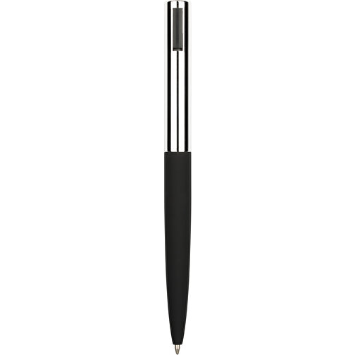 Kugelschreiber Marokko , Promo Effects, silber-schwarz, Aluminium, 14,30cm x 1,20cm (Länge x Breite), Bild 4