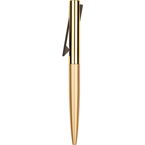 Kugelschreiber Marokko , Promo Effects, gold, Aluminium, 14,30cm x 1,20cm (Länge x Breite), Bild 3