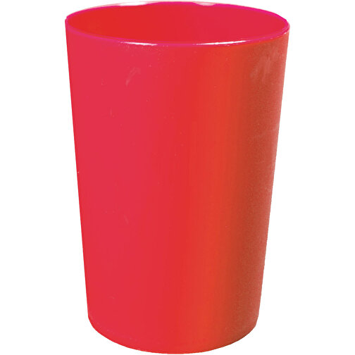 Zahnputzbecher 'Pure' , standard-rot, Kunststoff, 9,10cm (Höhe), Bild 1