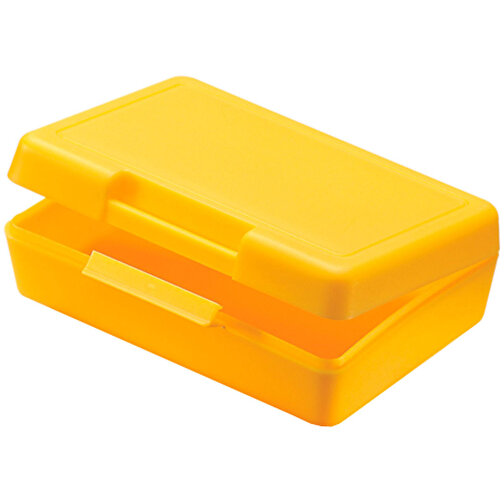 Vorratsdose 'Brunch-Box' , standard-gelb, Kunststoff, 12,50cm x 4,00cm x 8,50cm (Länge x Höhe x Breite), Bild 1