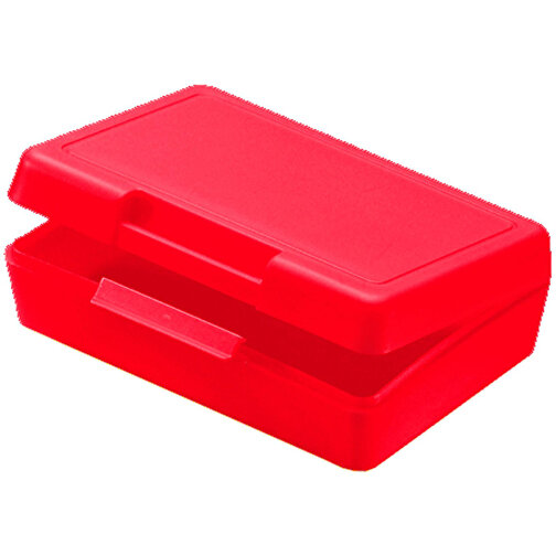 Vorratsdose 'Brunch-Box' , standard-rot, Kunststoff, 12,50cm x 4,00cm x 8,50cm (Länge x Höhe x Breite), Bild 1