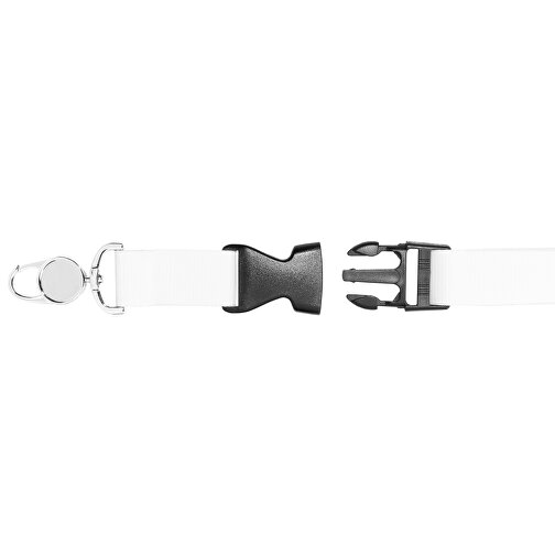 Schlüsselband Deluxe , Promo Effects, weiß, Polyester, 90,00cm x 2,50cm (Länge x Breite), Bild 5
