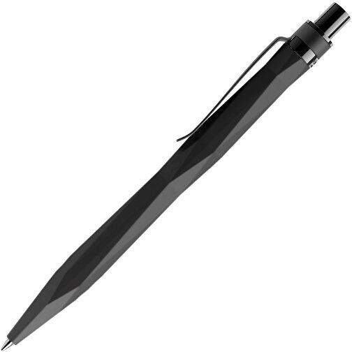 Prodir QS20 Soft Touch PRS Push Kugelschreiber , Prodir, schwarz / schwarz, Kunststoff/Metall, 14,10cm x 1,60cm (Länge x Breite), Bild 4