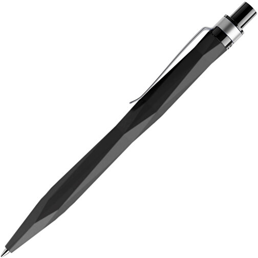 Prodir QS20 Soft Touch PRS Push Kugelschreiber , Prodir, schwarz / silber, Kunststoff/Metall, 14,10cm x 1,60cm (Länge x Breite), Bild 4