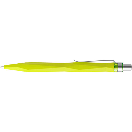 Prodir QS20 Soft Touch PRS Push Kugelschreiber , Prodir, gelbgrün / silber satiniert, Kunststoff/Metall, 14,10cm x 1,60cm (Länge x Breite), Bild 5