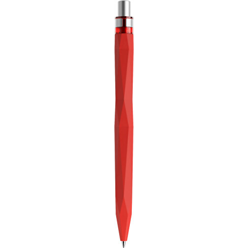 Prodir QS20 Soft Touch PRS Push Kugelschreiber , Prodir, rot / silber satiniert, Kunststoff/Metall, 14,10cm x 1,60cm (Länge x Breite), Bild 3