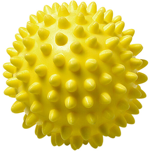 Wellness-Ball 'Igel' , gelb, Kunststoff, , Bild 1