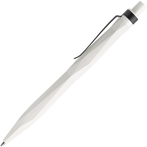 Prodir QS20 PMS Push Kugelschreiber , Prodir, weiß / schwarz, Kunststoff/Metall, 14,10cm x 1,60cm (Länge x Breite), Bild 4