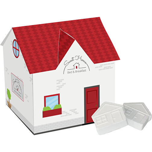 Haus Mit Haus Pfefferminz , Karton, 5,00cm x 5,70cm x 5,00cm (Länge x Höhe x Breite), Bild 1