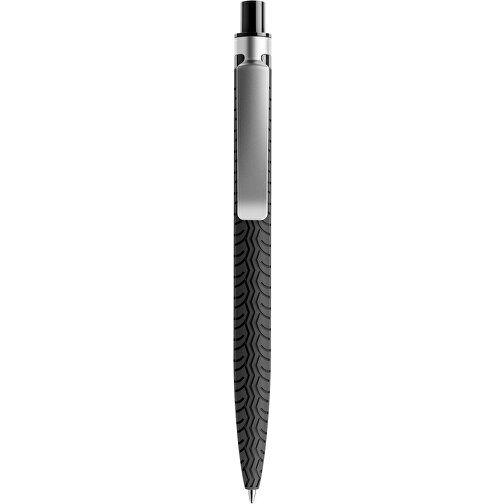 Prodir QS03 Soft Touch PRS Push Kugelschreiber , Prodir, schwarz/silber, Kunststoff/Metall, 14,10cm x 1,60cm (Länge x Breite), Bild 1
