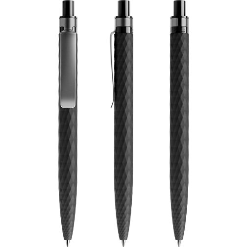 Prodir QS01 Soft Touch PRS Push Kugelschreiber , Prodir, schwarz/graphit, Kunststoff/Metall, 14,10cm x 1,60cm (Länge x Breite), Bild 6