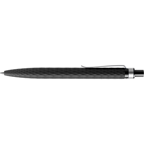 Prodir QS01 Soft Touch PRS Push Kugelschreiber , Prodir, schwarz/silber, Kunststoff/Metall, 14,10cm x 1,60cm (Länge x Breite), Bild 5