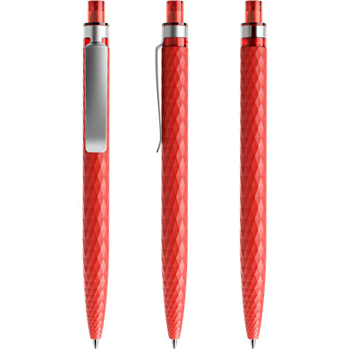 Prodir QS01 PMS Push Kugelschreiber , Prodir, rot, Kunststoff/Metall, 14,10cm x 1,60cm (Länge x Breite), Bild 6