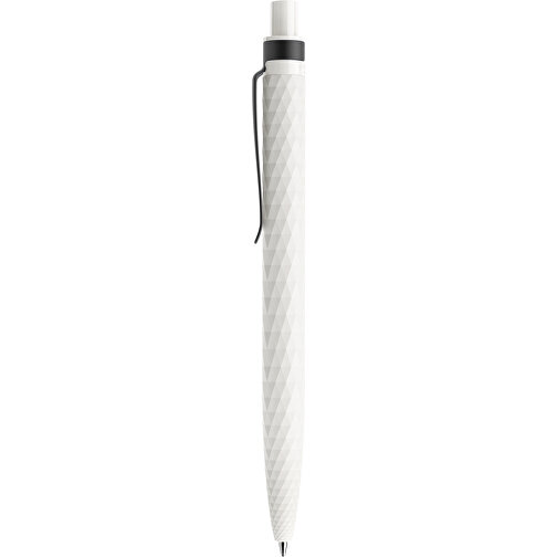 Prodir QS01 PMS Push Kugelschreiber , Prodir, weiss/schwarz, Kunststoff/Metall, 14,10cm x 1,60cm (Länge x Breite), Bild 2