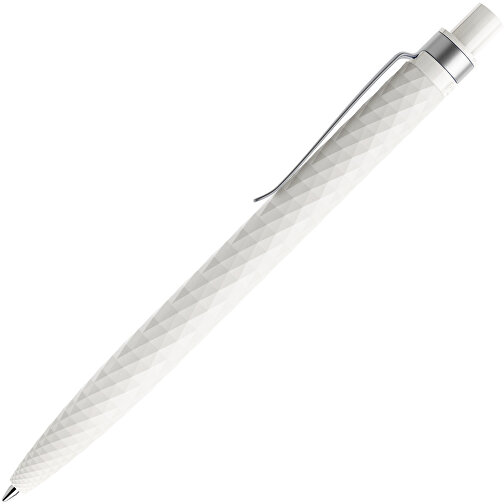 Prodir QS01 PMS Push Kugelschreiber , Prodir, weiß, Kunststoff/Metall, 14,10cm x 1,60cm (Länge x Breite), Bild 4