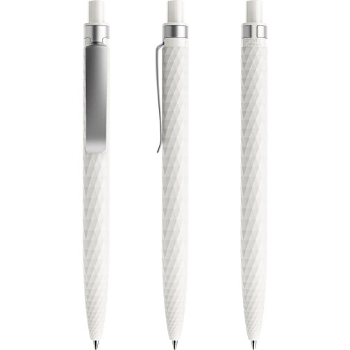 Prodir QS01 PMS Push Kugelschreiber , Prodir, weiß, Kunststoff/Metall, 14,10cm x 1,60cm (Länge x Breite), Bild 6