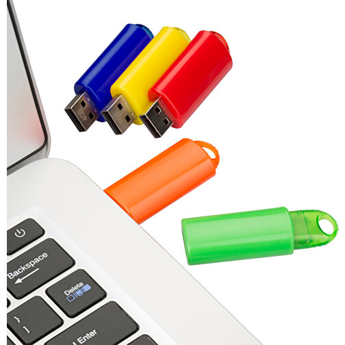 USB-Stick SPRING 3.0 64GB , Promo Effects MB , gelb MB , 65 GB , Kunststoff MB , 10 - 45 MB/s MB , 5,80cm x 1,20cm x 2,10cm (Länge x Höhe x Breite), Bild 5