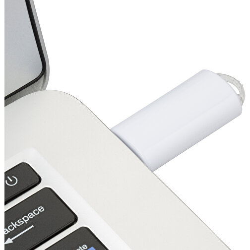 USB-Stick SPRING 3.0 64GB , Promo Effects MB , weiß MB , 65 GB , Kunststoff MB , 10 - 45 MB/s MB , 5,80cm x 1,20cm x 2,10cm (Länge x Höhe x Breite), Bild 5