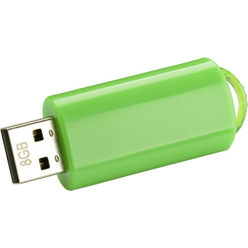 USB-Stick SPRING 3.0 16GB , Promo Effects MB , grün MB , 16 GB , Kunststoff MB , 10 - 45 MB/s MB , 5,80cm x 1,20cm x 2,10cm (Länge x Höhe x Breite), Bild 1