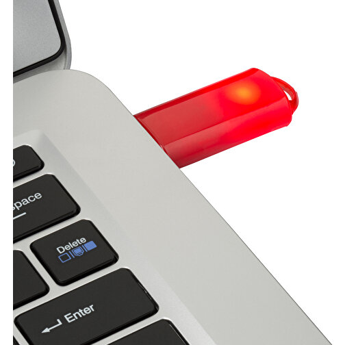 USB-Stick SPRING 64GB , Promo Effects MB , rot MB , 65 GB , Kunststoff MB , 3 - 10 MB/s MB , 5,80cm x 1,20cm x 2,10cm (Länge x Höhe x Breite), Bild 5