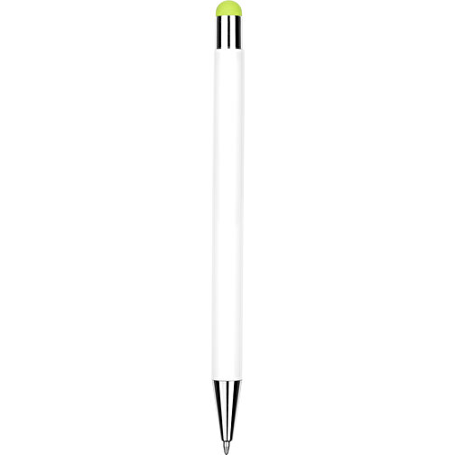 Kugelschreiber Philadelphia , Promo Effects, weiss/grün, Aluminium, 13,50cm x 0,80cm (Länge x Breite), Bild 5