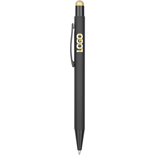 Kugelschreiber Colorado , Promo Effects, schwarz/gold, Aluminium, 13,50cm x 0,80cm (Länge x Breite), Bild 4