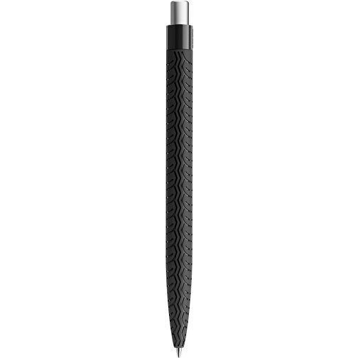 Prodir QS03 PMP Push Kugelschreiber , Prodir, schwarz/silber satiniert, Kunststoff/Metall, 14,10cm x 1,60cm (Länge x Breite), Bild 3