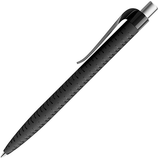 Prodir QS03 PMP Push Kugelschreiber , Prodir, schwarz/silber satiniert, Kunststoff/Metall, 14,10cm x 1,60cm (Länge x Breite), Bild 4