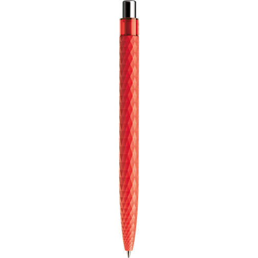 Prodir QS01 PRT Push Kugelschreiber , Prodir, rot/silber poliert, Kunststoff/Metall, 14,10cm x 1,60cm (Länge x Breite), Bild 3