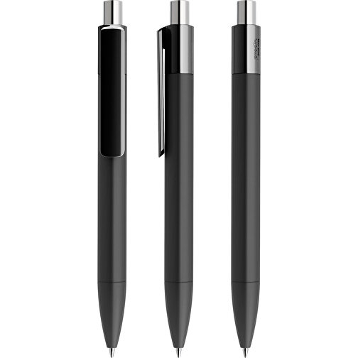 Prodir DS4 Soft Touch PRR Push Kugelschreiber , Prodir, schwarz-silber poliert, Kunststoff, 14,10cm x 1,40cm (Länge x Breite), Bild 6