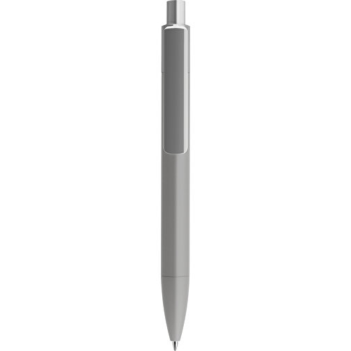 Prodir DS4 Soft Touch PRR Push Kugelschreiber , Prodir, delfingrau, Kunststoff, 14,10cm x 1,40cm (Länge x Breite), Bild 1