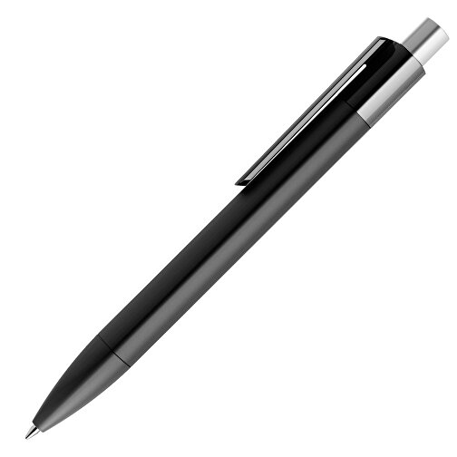 Prodir DS4 PMM Push Kugelschreiber , Prodir, schwarz / silber satiniert, Kunststoff, 14,10cm x 1,40cm (Länge x Breite), Bild 4